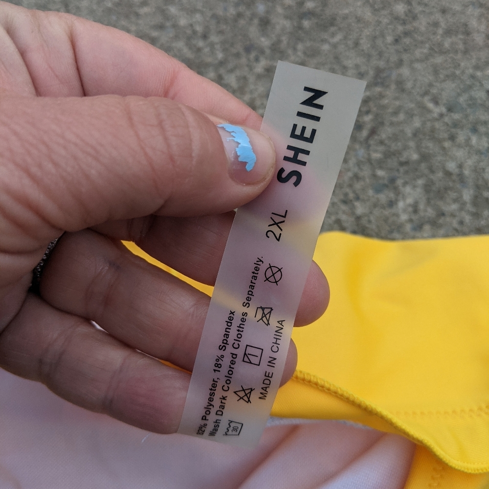 New Shein 2 Piece Yellow Bikini Set Size 2x - image 6